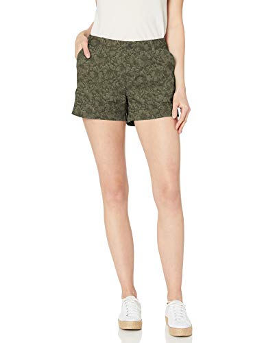 Amazon Essentials – Pantalón corto chino con tiro de 8,89 cm para mujer, camuflaje oliva floral, US 16 (EU XL - 2XL)