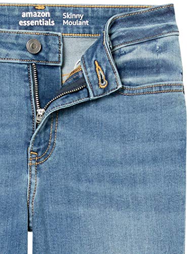 Amazon Essentials pantalón vaquero ceñido (skinny) para mujer, Azul pálido, 10 Regular