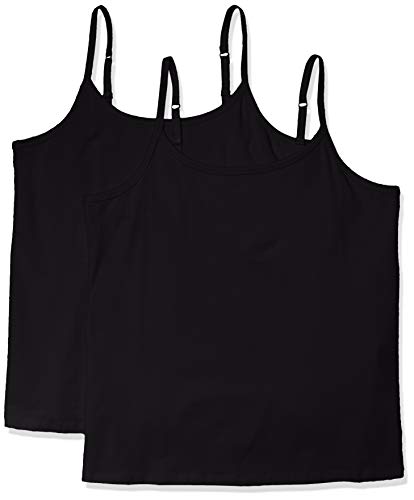 Amazon Essentials Plus Size 2-Pack Camisole Fashion-t-Shirts, Negro, 4X