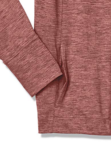 Amazon Essentials Plus Size Brushed Tech Stretch Popover Hood Fashion-Hoodies, Wild Ginger Space Dye, 5X