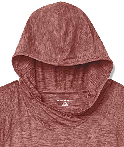 Amazon Essentials Plus Size Brushed Tech Stretch Popover Hood Fashion-Hoodies, Wild Ginger Space Dye, 5X