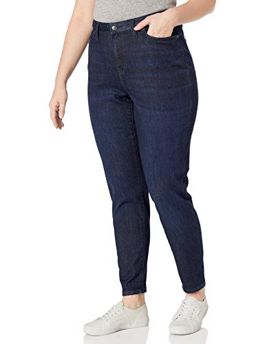 Amazon Essentials Plus Size Skinny Jean jeans, Desteñido Oscuro, 50