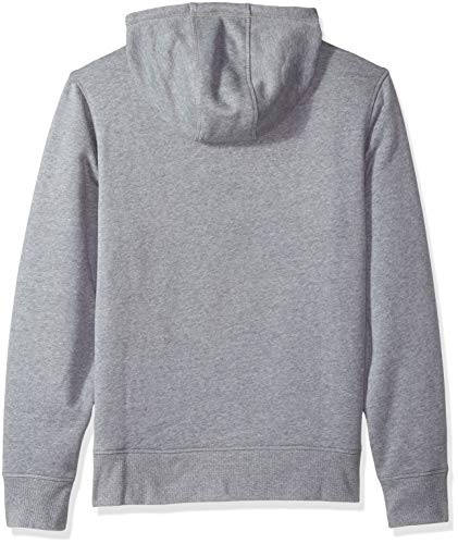 Amazon Essentials – Sudadera de forro polar con capucha para hombre, Gris (Light Gray Heather/Navy), US XL (EU XL - XXL)