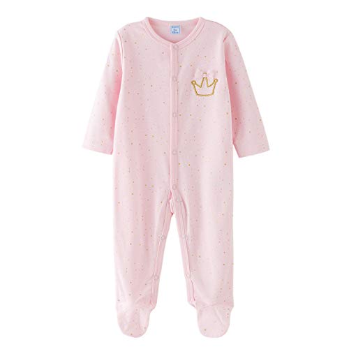 Amomí Pijama Bebé Pelele para Dormir y Jugar, 100% Algodón 1 Pc, Set de 2 Pcs, Set de 3 Pcs (18 Meses, Flamenco Set 3 Pcs)