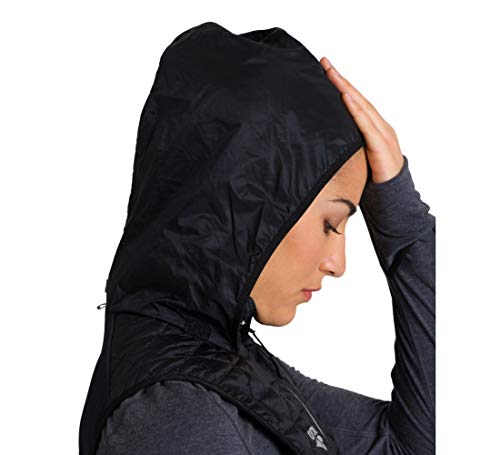 ARENA Damen Lauf Weste Gefüttert Chaleco para Correr, Mujer, Negro, Extra-Small