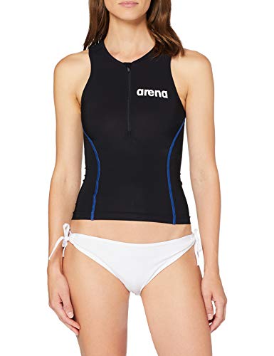 ARENA Powerskin St 2.0 - Camiseta de triatlón para Mujer, otoño/Invierno, Mujer, Color Black/Royal, tamaño S/38