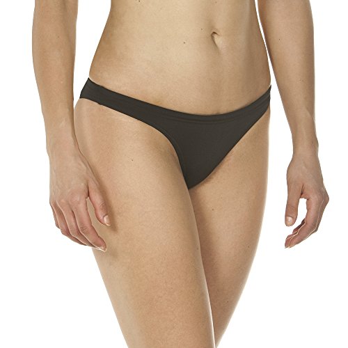 ARENA Solid Bottom Braguita de Bikini, Mujer, Negro (Black/White), 38