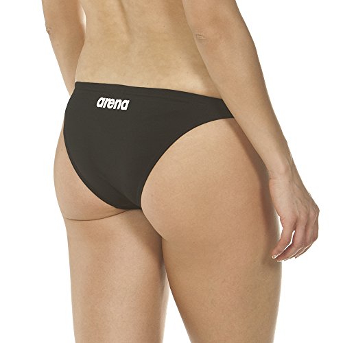 ARENA Solid Bottom Braguita de Bikini, Mujer, Negro (Black/White), 40