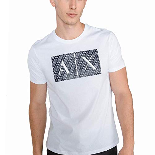 Armani Exchange 8nztck Camiseta, Blanco (White 1100), Medium para Hombre