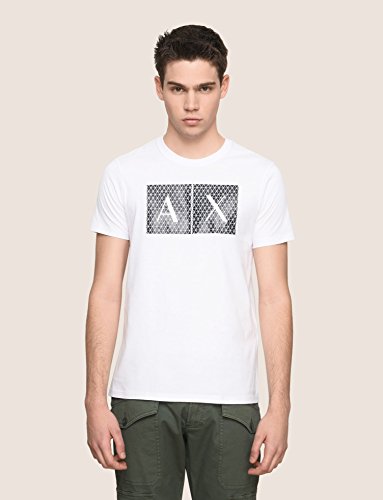 Armani Exchange 8nztck Camiseta, Blanco (White 1100), Medium para Hombre