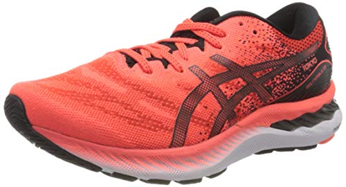 Asics Gel-Nimbus 23 Tokyo, Road Running Shoe Hombre, Sunrise Red/Black, 41.5 EU