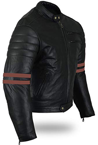 Australian Bikers Gear The Rocker - Chaqueta moto con protecciones homologadas y extraíbles, Talla M