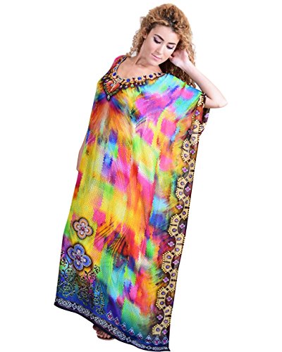 Bayside Barcelona españa Vestido de baño de Traje de baño de Verano Kimono Largo Kaftan de impresión Digital de Las Mujeres