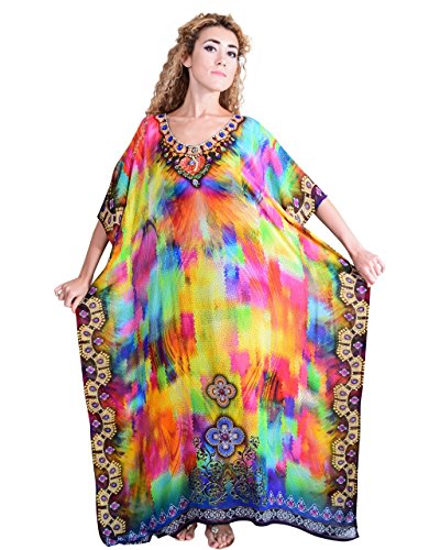 Bayside Barcelona españa Vestido de baño de Traje de baño de Verano Kimono Largo Kaftan de impresión Digital de Las Mujeres