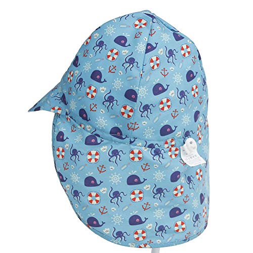 Bebé Sombrero de Sol Verano Niños Niñas Anti-UV Gorro De Playa con Ajustable Correa De La Barbilla