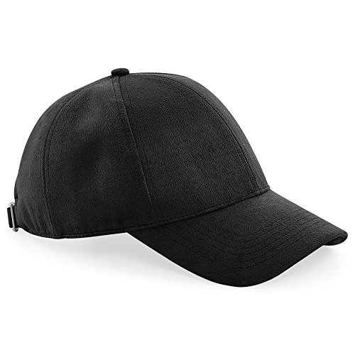 Beechfield Gorra de ante unisex (One size/Negro)