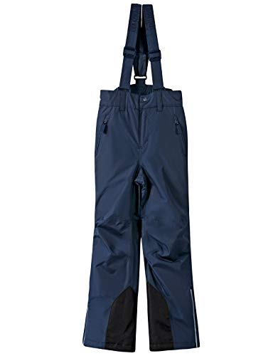 BenBoy Pantalones de Esquí para Niños Montaña Pantalones de Nieve Impermeables Invierno Deportes Niñas Niños Pantalones Trekking Escalada,KZ2216-Darkblue-152