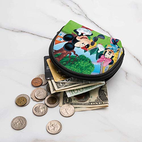 Bernice Winifred Ca-rtoon M-Ickey Mouse Coin Purse para mujer Shell Storage Bolsas de cosméticos para lápiz labial Keys Coins5-Black