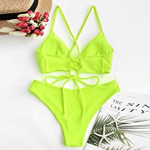 Bikini Mujer Push Up Traje de baño Estampado de Luna Estrella Mujeres Conjunto Bikini Playa Beachwear Acolchado Tops y Braguitas Señoras 2020 brasileños vikinis riou