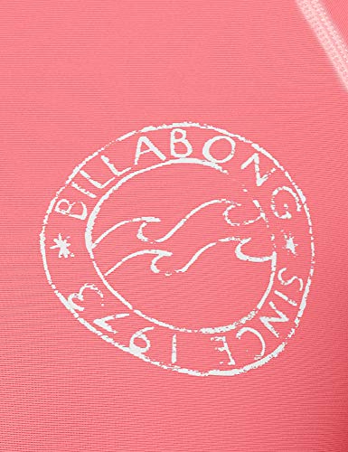 BILLABONG Logo IN SS Camiseta de natación, Rosa (Coral Pink 2188), 34 (Tamaño del Fabricante:S) para Mujer