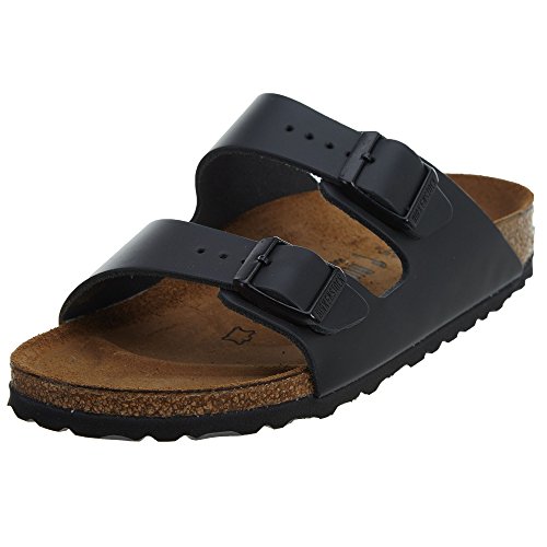 Birkenstock Arizona, Zapatos con Hebilla Unisex Adulto, Negro (Black), 46 EU (Estrecho)