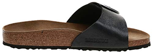 Birkenstock Madrid Big Buckle, Sandalia Mujer, Negro, 37 EU