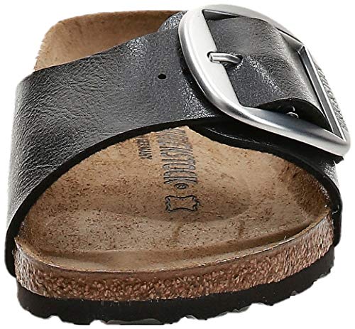 Birkenstock Madrid Big Buckle, Sandalia Mujer, Negro, 37 EU