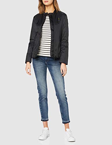 Blauer Giubbini Corti Imbottito Ovatta Chaqueta Deportiva, Negro (Nero 999), Large para Mujer