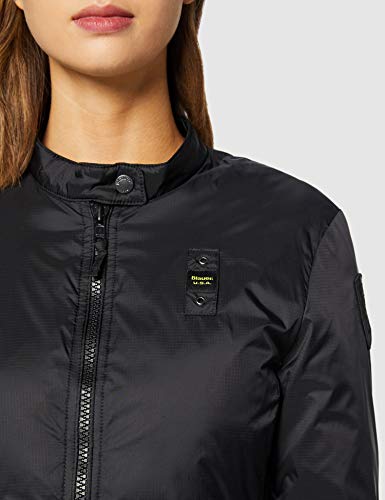 Blauer Giubbini Corti Imbottito Ovatta Chaqueta Deportiva, Negro (Nero 999), Large para Mujer