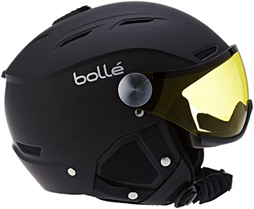 Bollé VISOR DE LÍNEA SUAVE NEGRO Y PLATA CON 1 PISTOLA DE PLATA VISOR + 1 VISA DE LIMÓN 54-56