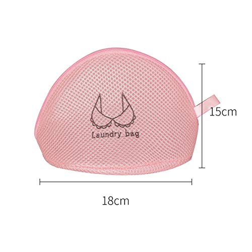 Bolsa de lavandería para lavadora Lencería Bolsa de malla de lavado Ropa Organizador de ropa interior Bolsa de limpieza Sujetador Red de lavado Ba (rosa)