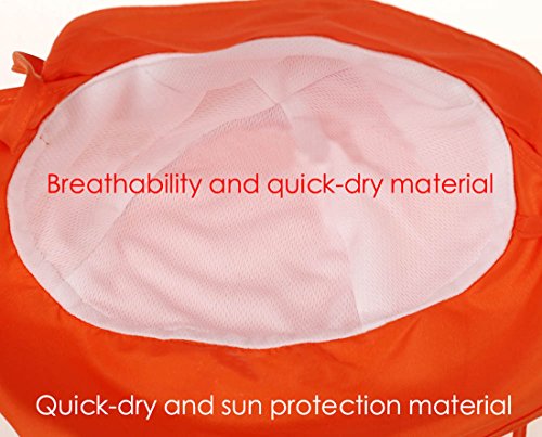 Boomly Bebé Sombrero para El Sol con Proteccion De Cuello Anti UV Cap Algodón Respirable Sombrero De Playa Verano Vacaciones