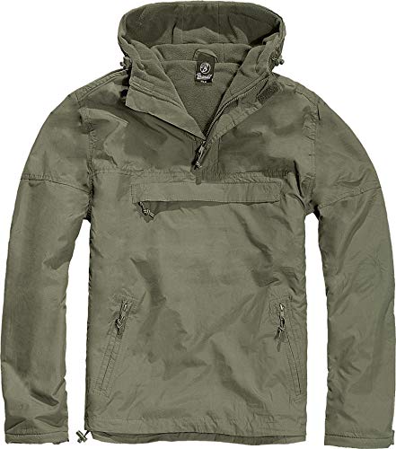 Brandit Windbreaker Chaqueta, Grün (Oliv 1), Medium para Hombre