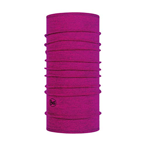 Buff Magenta Melange Tubular Lana Merino Midweight, Mujer, Talla única