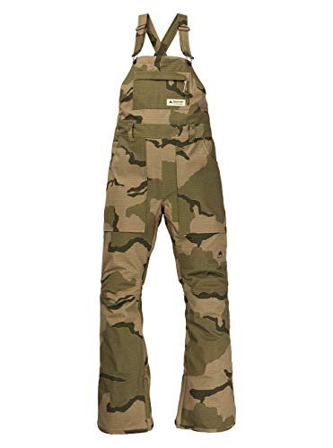 Burton Avalon Bib Pantalon de Snowboard, Mujer, Barren Camo, L