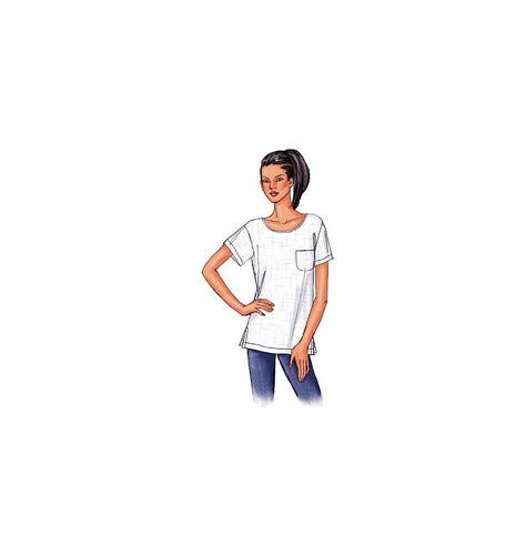 BUTTERICK 3383 - Patrón de Costura para Confeccionar Camiseta de Mujer (5 diseños, Tallas XS, S y M, Instrucciones en inglés y alemán)