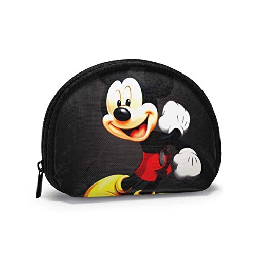 Ca-rtoon M-Ickey Mouse - Monedero para mujer, estuche de almacenamiento para monedas, llaves, pintalabios, 4,7 x 3,5 cm