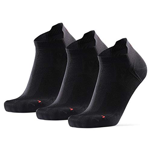 Calcetines de Deporte Low Cut Pack de 3 (Negro, EU 39-42)