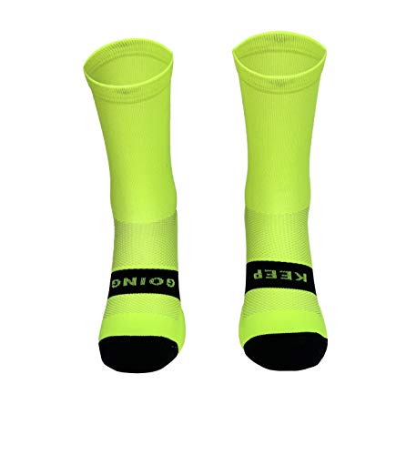 Calcetines Deportivos Técnicos Compresivos, diseñados para el Alto Rendimiento en la Práctica Deportiva de Running, Ciclismo, CrossFit, Gimnasio.Coolmax,Termorregulador y antibacteriano.