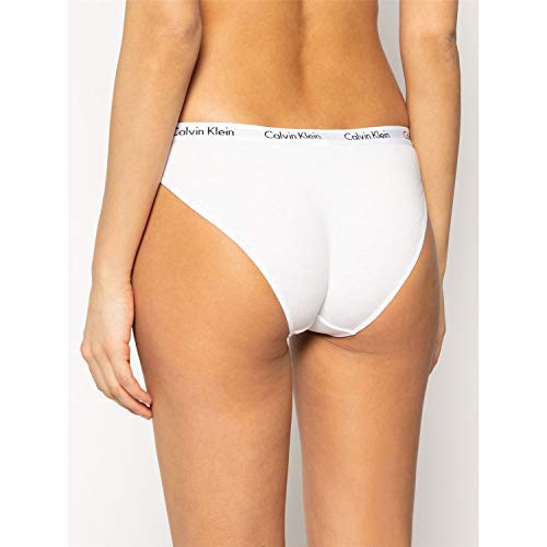 Calvin Klein 000QD3588E Braguita, Negro (Black/White/Black Wzb), S (Pack de 3) para Mujer