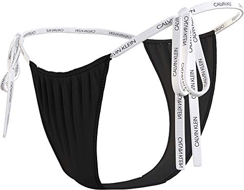 Calvin Klein Bottom Bragas de Bikini, Pvh Black, L para Mujer