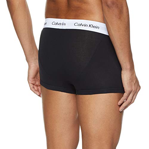 Calvin Klein Low Rise Trunk, Bóxer Para Hombre, Pack de 3, Multicolor (Black/White/Grey), S