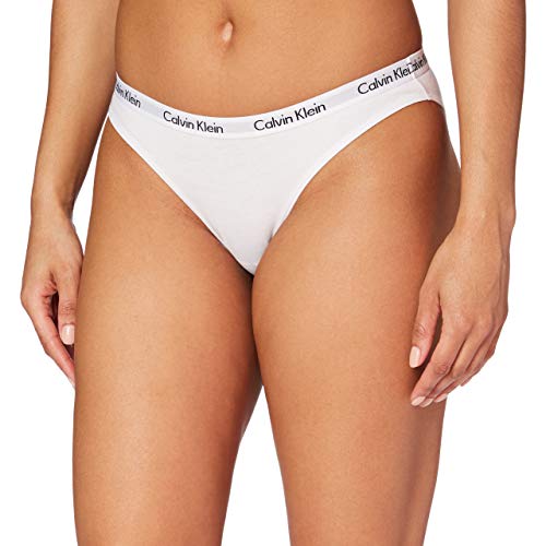 Calvin Klein Slip Carousel Braguita, Blanco (White 100), XS para Mujer