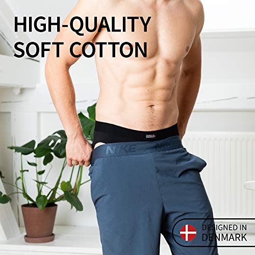 Calzoncillos Slip de Algodón para Hombre Pack de 6, Calzoncillos Brief, Corte Clásico, Ropa Interior Cómoda y Ultra Suave, Duradero, Negro, Gris, Blanco (Negro, Medium)