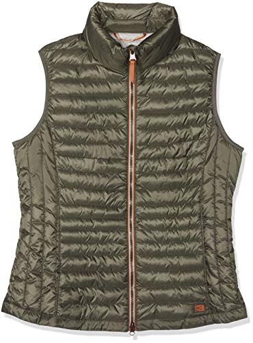 Camel Active Womenswear 9x44 Chaleco, Verde (Khaki 34), 36 (Talla del fabricante: 34) para Mujer