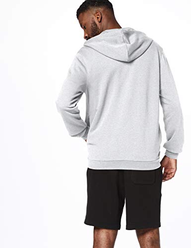 CARE OF by PUMA Sudadera con capucha de manga larga con capucha y cremallera para hombre, Gris (Grey), S, Label: S