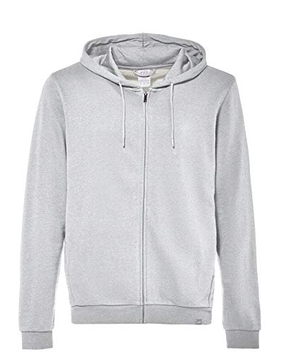 CARE OF by PUMA Sudadera con capucha de manga larga con capucha y cremallera para hombre, Gris (Grey), S, Label: S