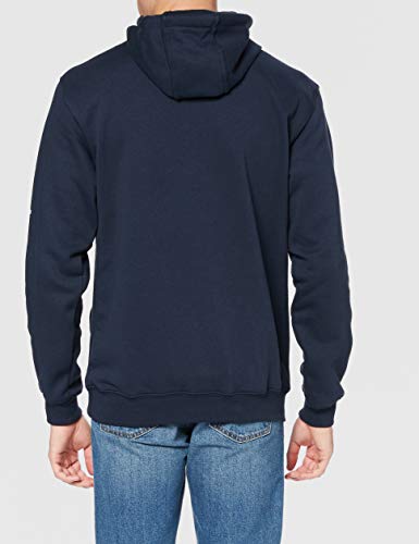 Carhartt Midweight Sleeve Hooded Sweatshirt Workwear Sudadera con Capucha Original Fit con Logo Manga Azul Marino L, New Navy, Hombre