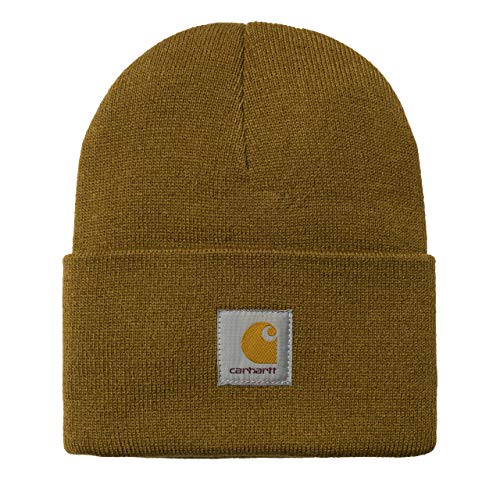 Carhartt WIP Acrylic Watch Hat Gorro de Invierno Unisex con Pegatina 7kmh marrón 3548