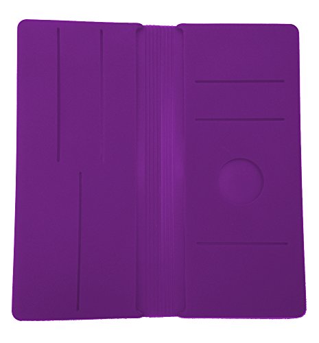 Cartera Billetera para Mujer Tarjetero de Vacaciones para Guardar DNI, Tarjetas, etc Fabricada en Silicona de Grado Medico Compacta Flexible e Impermeable para Uso Diario o Viaje (Morado)